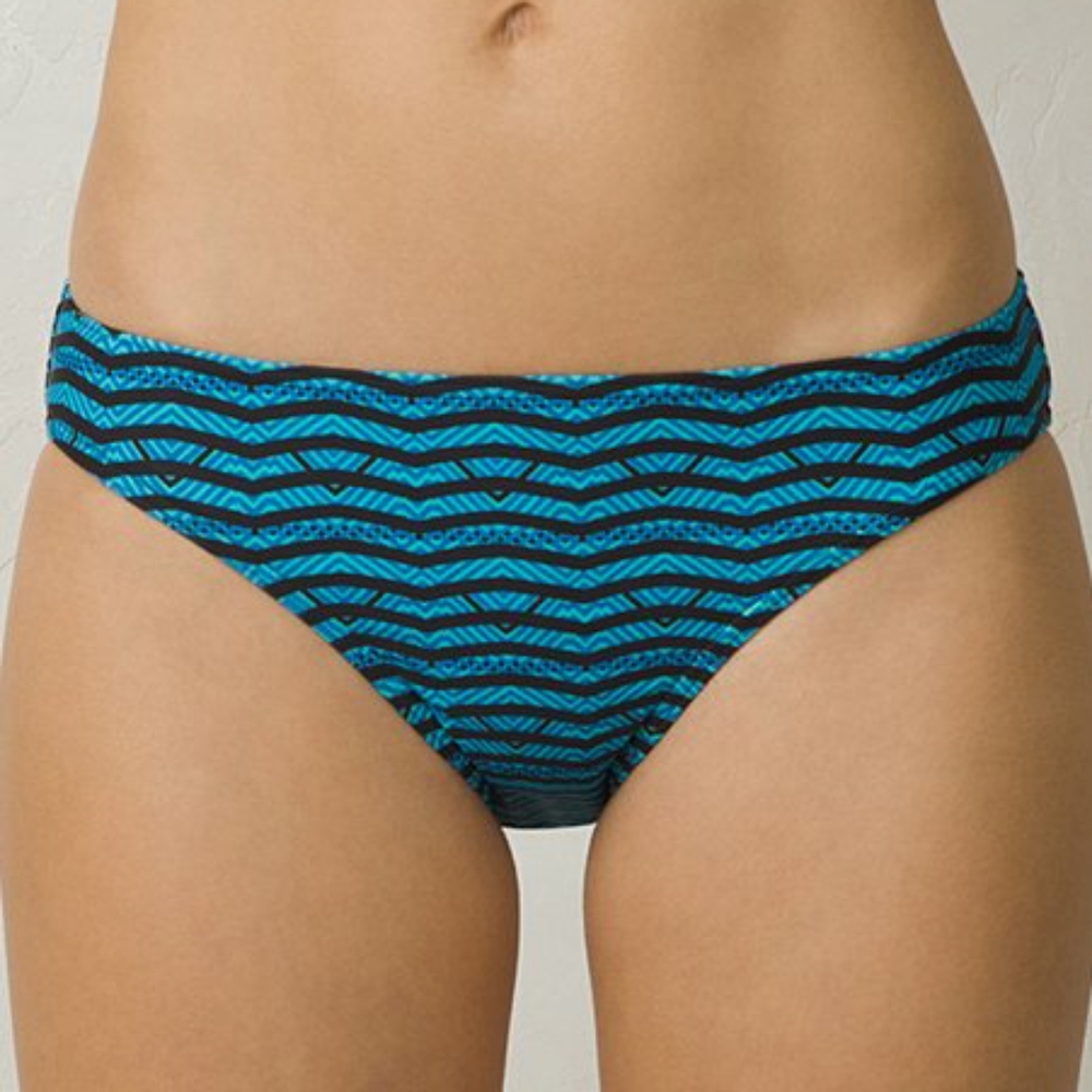 PRANA Bikini Bottom Vortex Blue Lani, XS